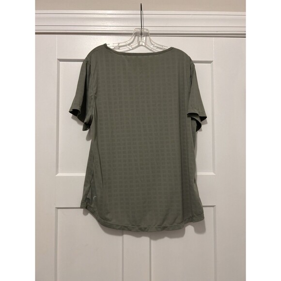 Zyia Active Shirt Womens XXL Black Cloud Short Sleeve Tee Stretch Athletic Crew - Picture 3 of 4